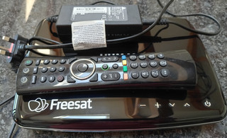 Humax Freesat hd recorder 1100s 500gb PSU Remote control and Quick start guide