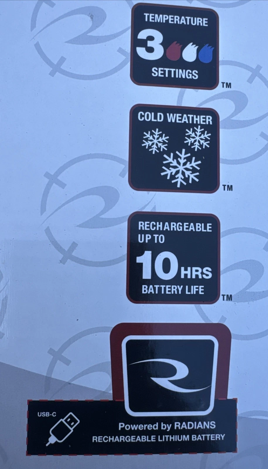 Radians Heated Apparel Men’s Heated Hooded Full Zip Jacket Black XL RHG-H300G-XL - product detail image 3