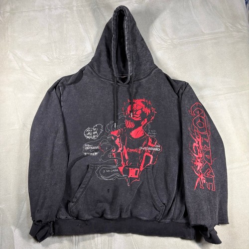 Corpse Husband 'Miss You' Distressed Graphic Hoodie Size 2XL Men’s Preowned