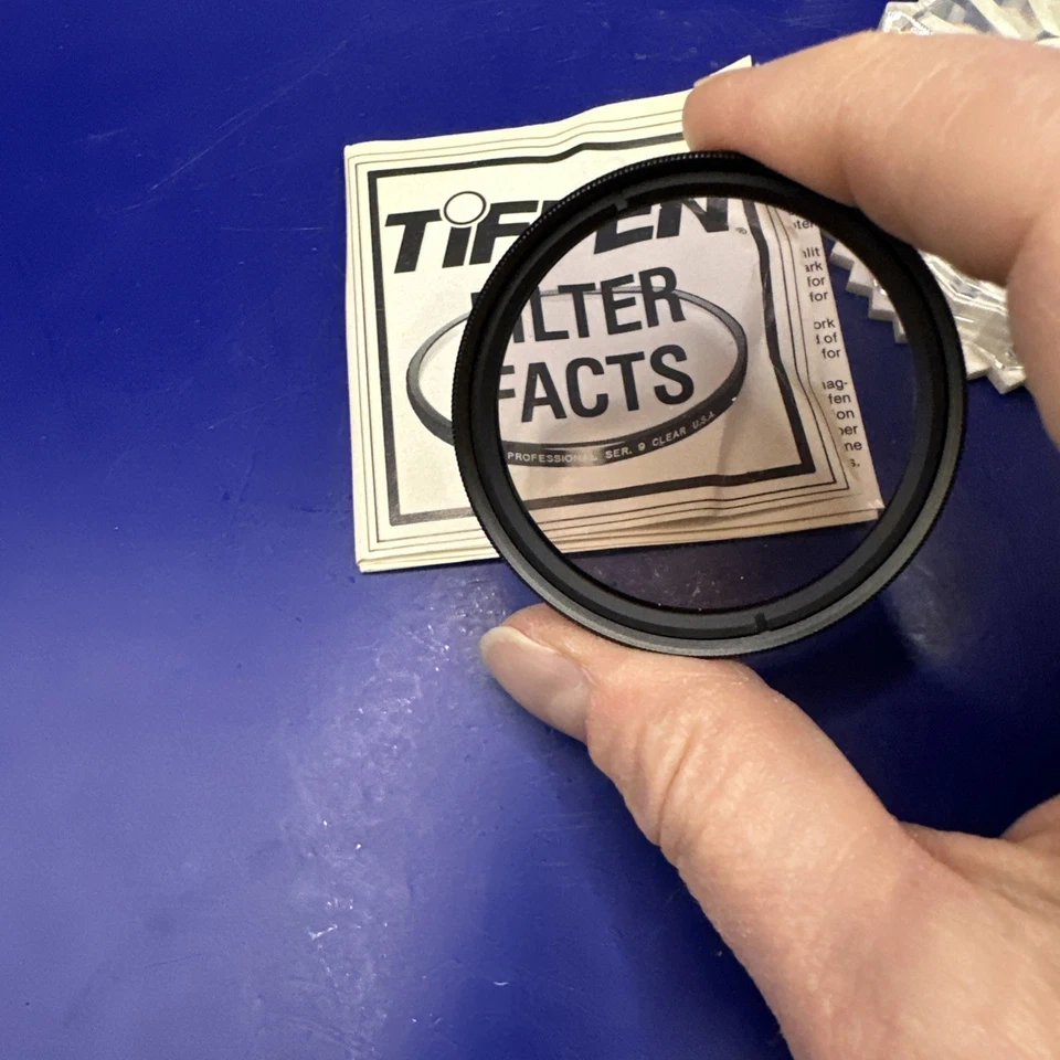 NOS Vintage Tiffen 49mm Enhancing Glass Filter 1 Enhancer Filters 49EF1 w/ Case - Image 4 of 4