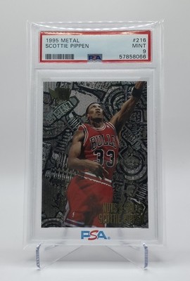 1995-96 Fleer Metal Nuts & Bolts Chicago Bulls #216 Scottie Pippen PSA 9