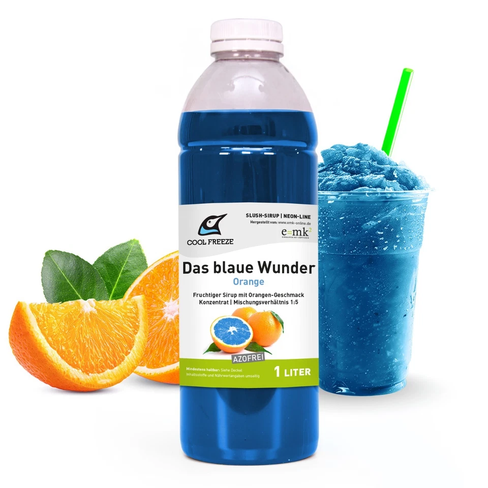 Slush Eis Sirup 8x1L Konzentrat 1:5 AZOFREI Vorteilset Sprudler Eis-Getränk - Bild 4 von 4