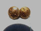 SET OF 2 US CIVIL WAR UNION ARTILLERY BUTTONS MADE BY WATERBURY BUTTON CO.