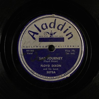 FLOYD DIXON: sad journey / she's understanding ALADDIN Single 78 RPM