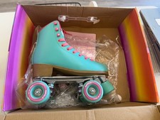 Impala Roller Skates Aqua Pink Women  s Size 6   New in Box   Retro Quad Skate