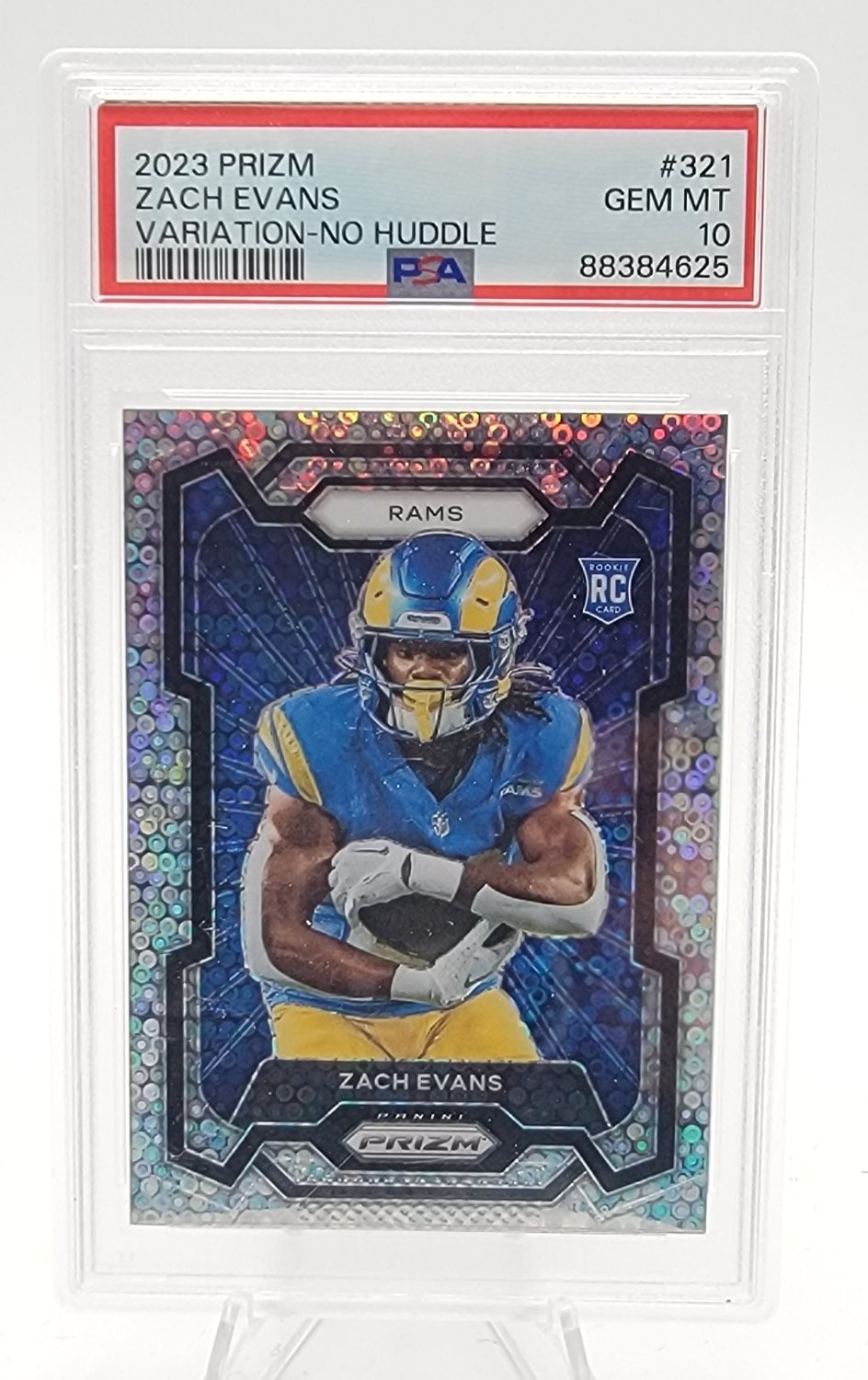 Zach Evans Panini Prizm #321 Variation No Huddle