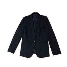 J. Crew Parke Blazer Jacket Women's 6 Black Wool Blend Single Button Work Career
