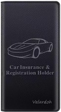 Premium Car Registration and Insurance Card Holder, Car Document Holder for C...
