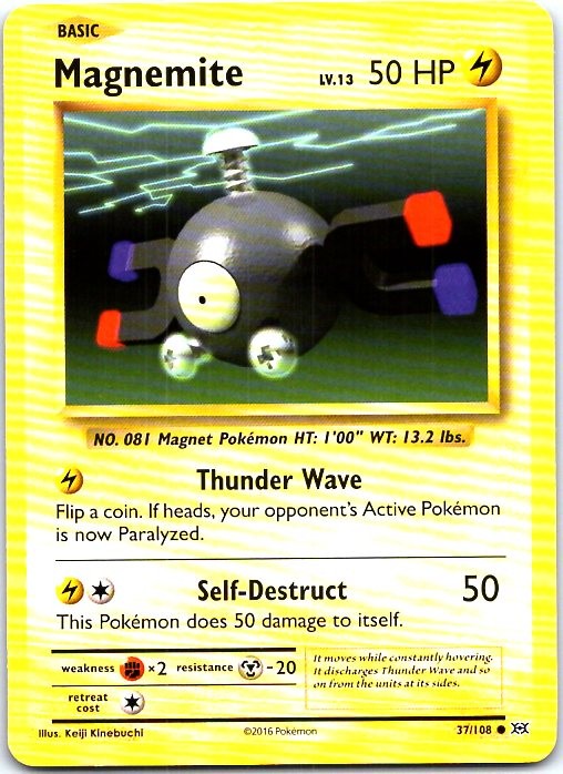 Pokemon #37/108 Magnemite