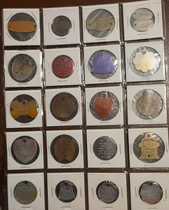 LOT 20 ASSORTED DOG TAGS