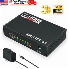 HDMI 2.0 Splitter 1 in 4 Out - 4K 3D HDMI Splitter 1x4 Duplicate / Mirror Screen