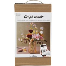 Craft Kit Crepe Paper, Bouquet, Cr pe Ratio: 180 , 105 g, 1 Pack
