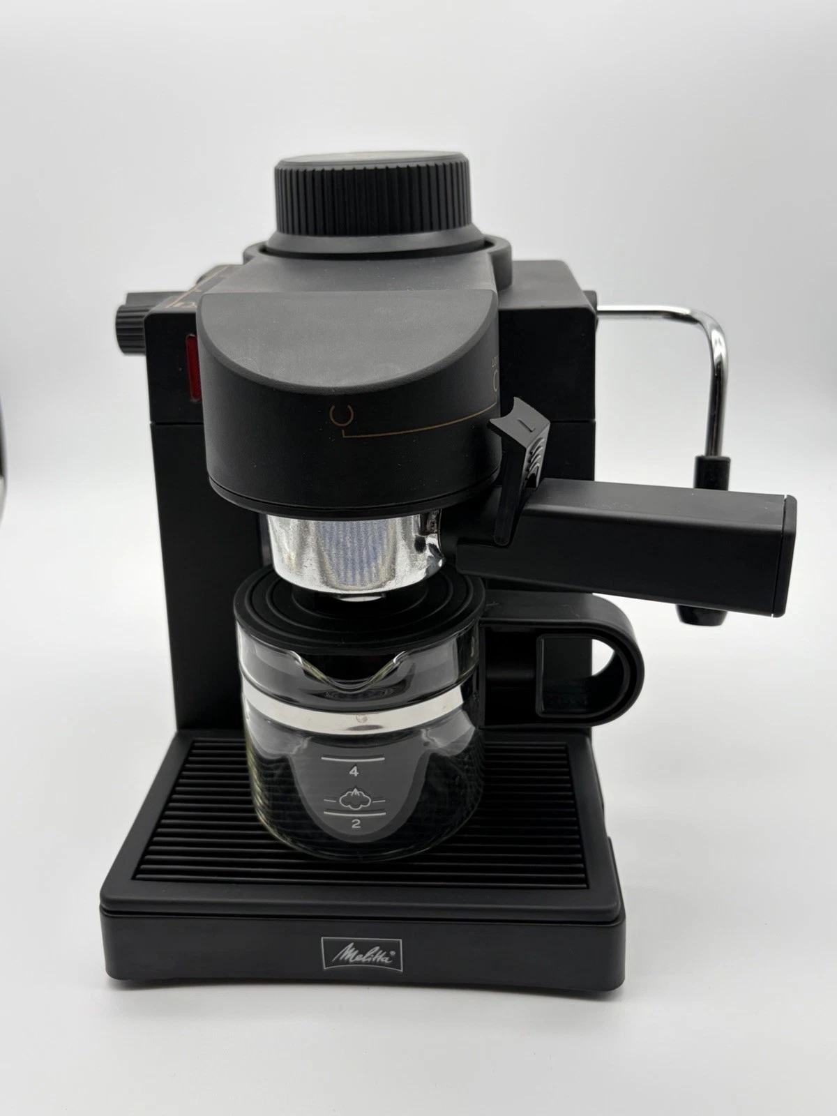 Melitta 4-Cup Espresso & Cappuccino Maker MEX1B Black Frother Machine