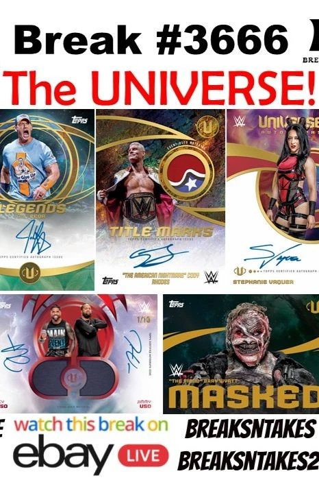 Break #3666: 2025 Topps WWE Universe Hobby CASE (12 BOX) Wrestler Break