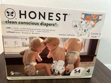 Honest Clean Conscious Diapers Sz 4 54 Count Busy Babe New Sealed Box