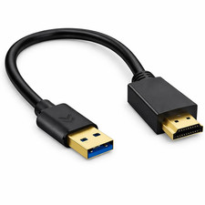 USB to HDMI Charger Cable 0.5M, USB-A to HDMI Adapter for Mac/Ios/Windows