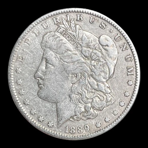 1889 Morgan Silver Dollar, VF+