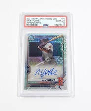 2021 Bowman Chrome Mega Box Autograph Nick Yorke RC #BCMA-NY Auto PSA 10