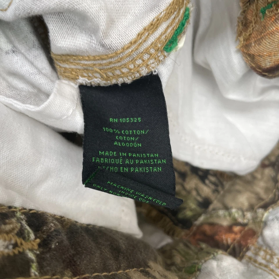 Mono John Deere Niños Pequeño Camuflaje Marrón Babero Roble Mossy Algodón Correas Ajustables Foto 3 de 4