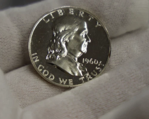 1960 US Franklin 50C Proof Nice Coin.