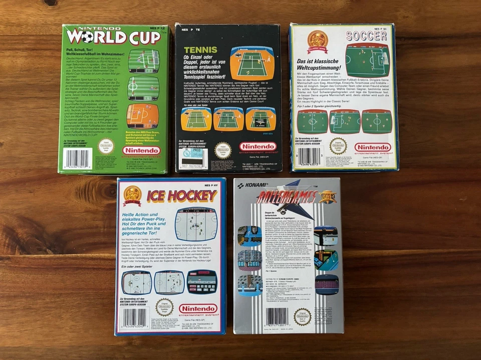 Nintendo NES Konvolut – OVP - Soccer - Tennis - World Cup - Ice Hockey - Games - Bild 2 von 4