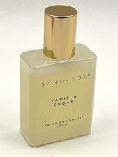 Sand + Fog Perfume Oil Vanilla Sugar Eau De Parfum Roller Ball Fragrance .50oz