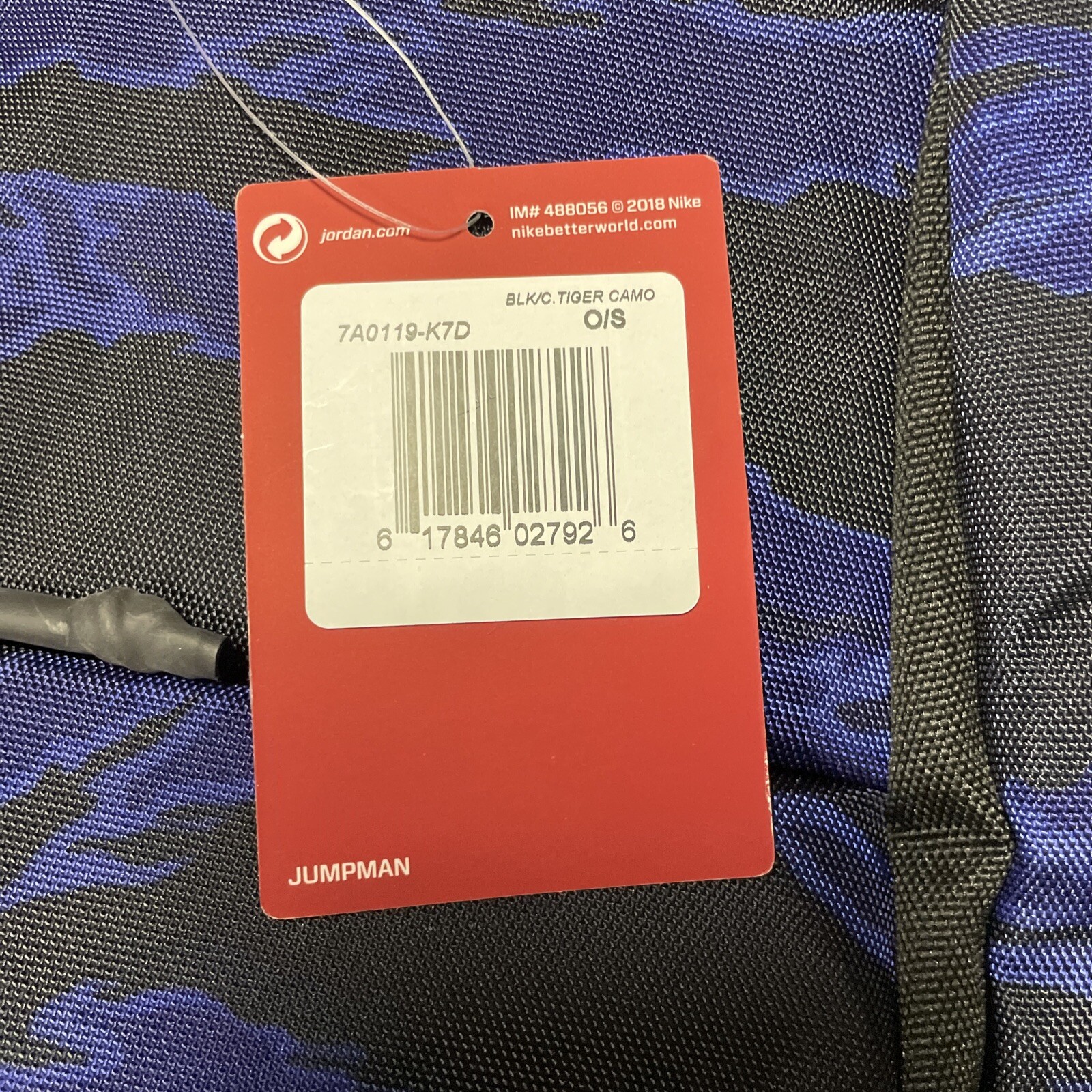 BNWT NIKE AIR JORDAN JUMPMAN ALIAS MINI BACKPACK TIGER BLUE/CAMO SOLD OUT! image 5