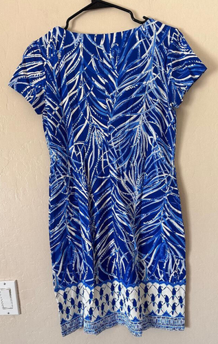 Abito Lilly Pulitzer Sophiletta blu crepuscolare pappagalli precoci taglia S nuovo - Foto 3 di 3
