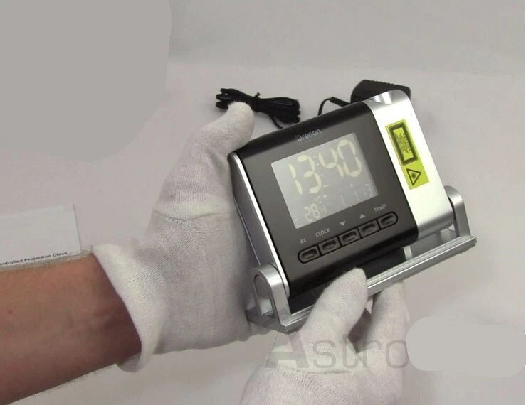 OREGON SCIENTIFIC RMR329P Stazione Meteo Sveglia e Proiezione Orario con Difetti - Immagine 3 di 4