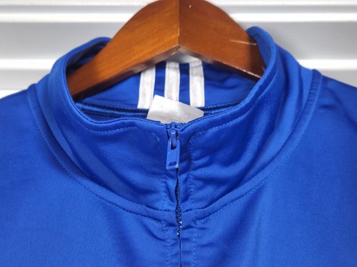 Adidas Track Jacket Youth XL (18-20) Full Zip Long Sleeve Colorblock Blue Black - Picture 5 of 10