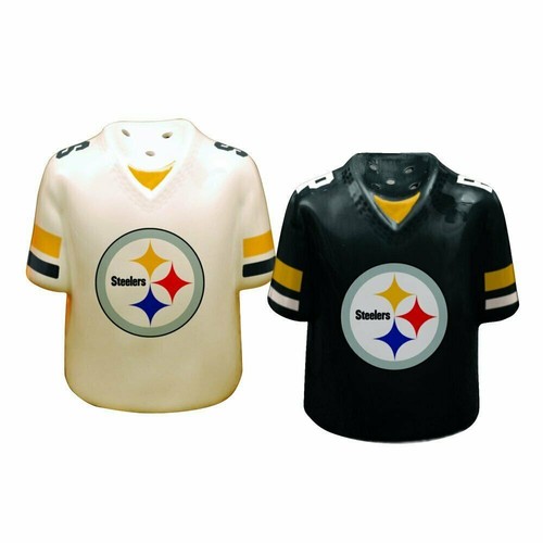 Pittsburgh Steelers NFL Football Jersey Ceramic Salt and Pepper Shaker Set - Picture 1 of 2