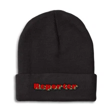 Beanies for Men Reporter Winter Hats for Women Acrylic Skull Cap 1 Size