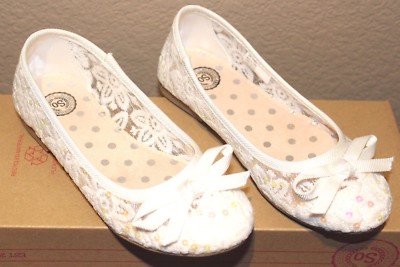 Flat Shoes Payless White Dress Shoes SO Daisy Girl's WHITE Lace