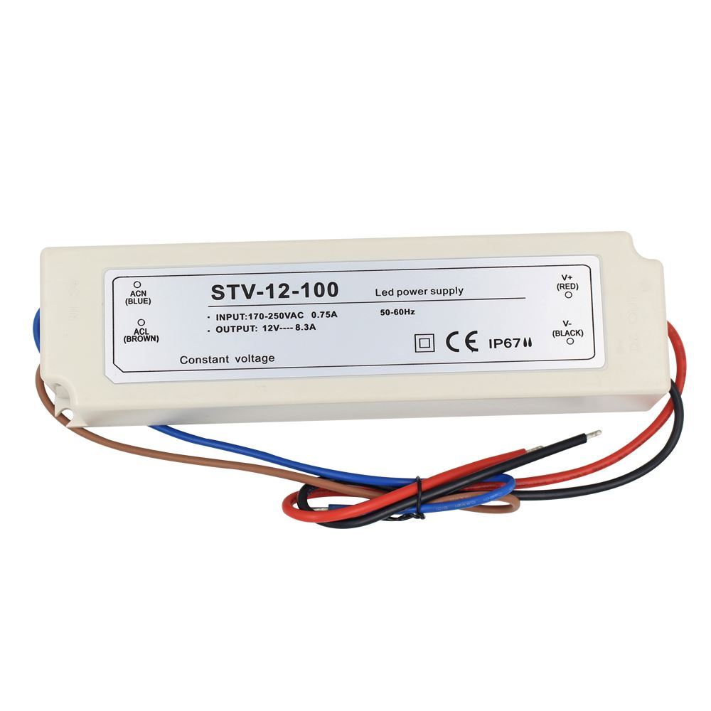 LED Driver Transformer  12V   100W  IP67 Waterproof