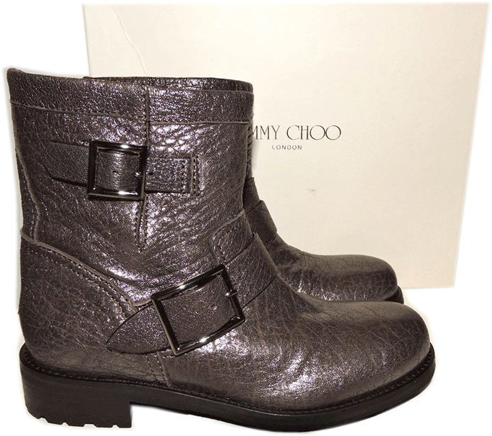 Jimmy Choo Metálico Cuero Marrón Motero Juventud Bota para Motociclista Botín 37 Jimmy Choo Metálico Cuero Marrón Motero Motero Motero Juventud Bota para Motociclista Botín 37 ventas en linea