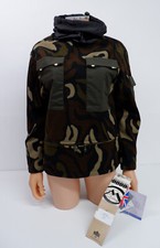 Maharishi Mhi Y2k Womens Fleece Sweatshirt Size 8 Camouflage Jacket Bnwts