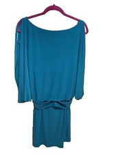 Jessica Simpson Dress Blue Turquoise Mini Size 14