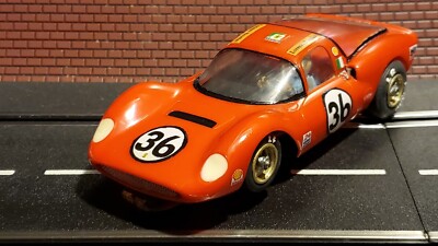 COX Ferrari Dino 166 Berlinetta Coupe Slot Car 1/24 scale Car #36