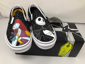 vans x the nightmare before christmas slip on jack & sally skate shoe