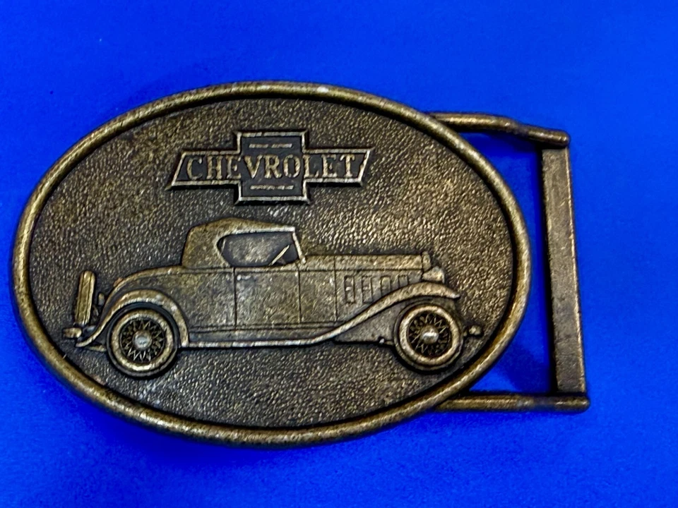 Chevrolet Chevy Car Collectors Vintage Belt Buckle by RJR RJ Roberts Co. - Image 2 of 4
