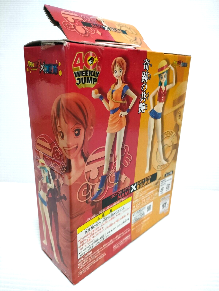 Dragon Ball Z x One Piece 40th Weekly Jump Bulma Figure 6.69in