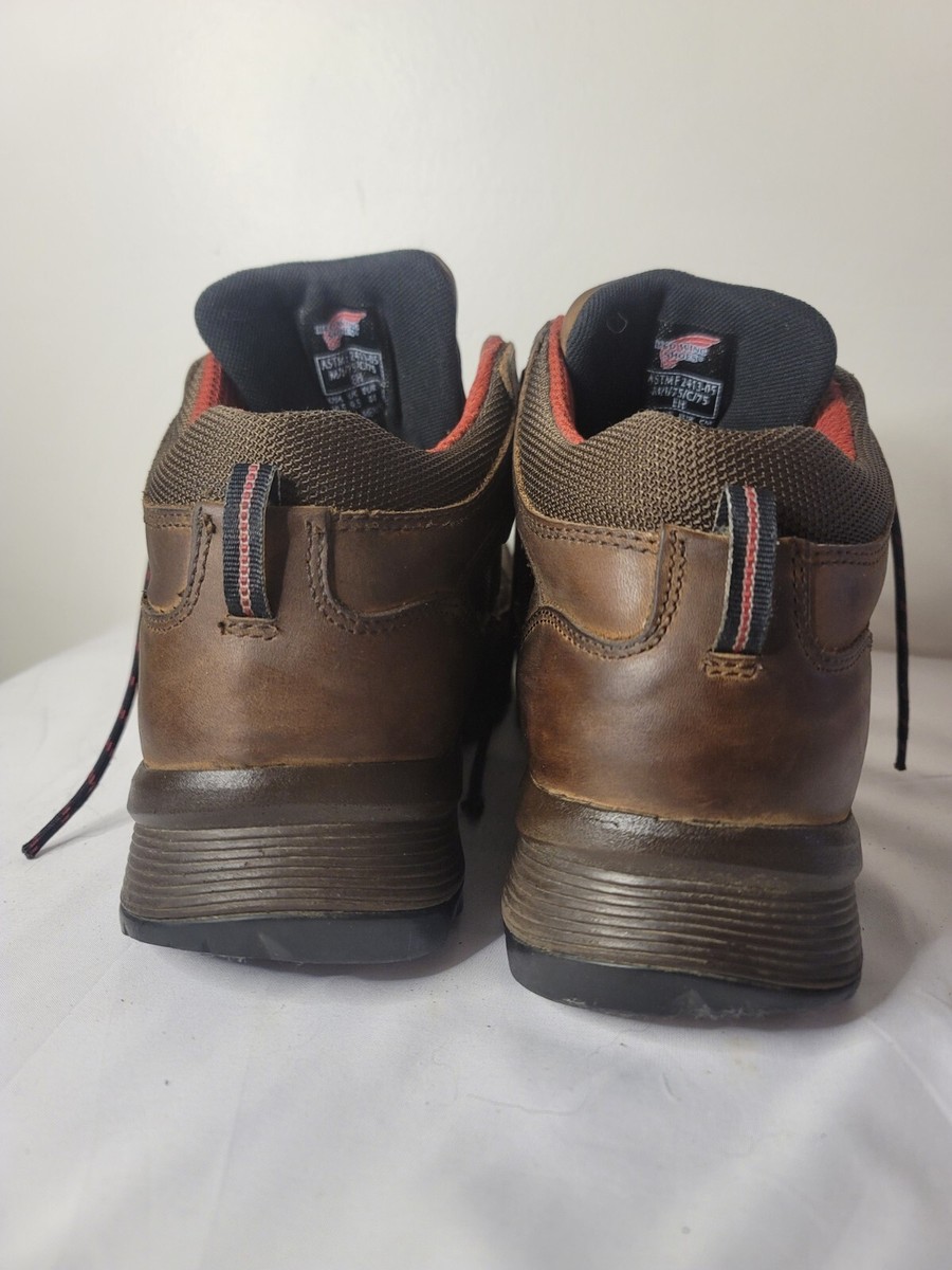 Red Wing 2454 Mens Waterproof Aluminum Toe Work Boots Brown Vibram Size 13 D Red Wing Exos Lite Men Size 14 D 2454 Brown Leather  main image 4