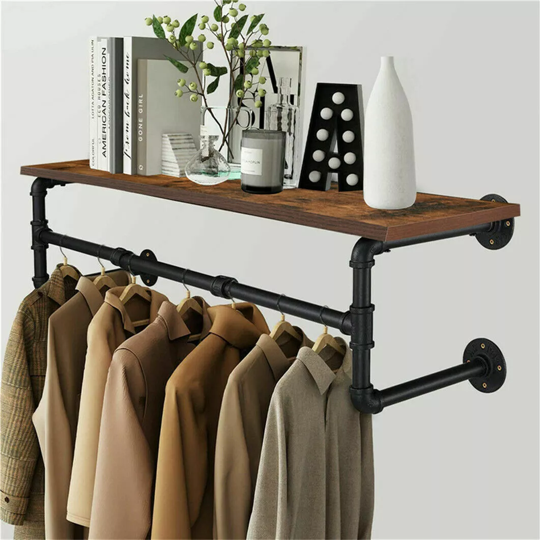 Ceiling Mounted Pot Rack with Industrial Matte Black Metal Pipe