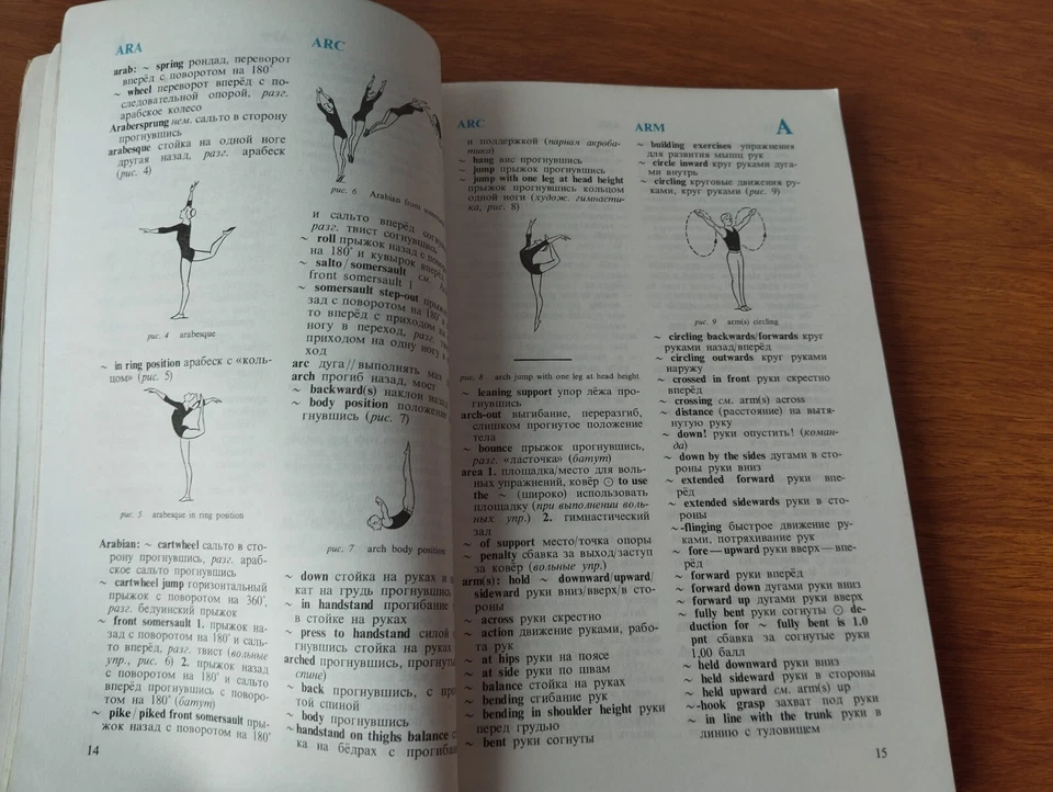 English- Russian Dictionary of Gymnastics Sabirov Moscow Russky Yazyk 1985 - Image 4 of 4