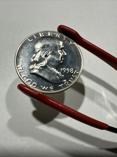 1958 Mirror Proof Franklin Half Dollar 90% Silver