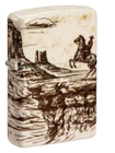 Zippo lighter color 540° "Wild West scene" in Zippo box