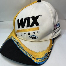 NASCAR Wix Filters Vintage Snapback Hat White Yellow Black DANA Kudzu