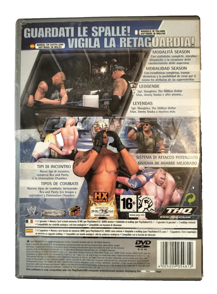 WWE Smackdown Lotto 3 Giochi PS2 USATO ITA *Vedi Dettagli, foto 2 di 5