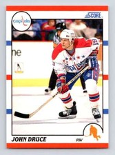 1990-91 Score American #246 John Druce  RC Rookie Washington Capitals 