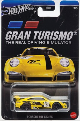 HOT WHEELS '24 GRAN TURISMO SPECIAL EDITION YELLOW PORSCHE 911 GT3 RS+Protector!